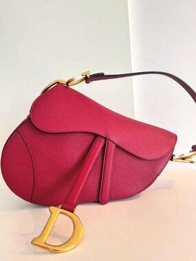 Dior Saddle Bag – Burgundy Grained Calfskin (Medium)